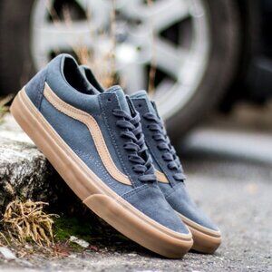 Vans Old Skool Gum Vintage Shoe • Ebony • Size 8 Men's/9.5 Womens